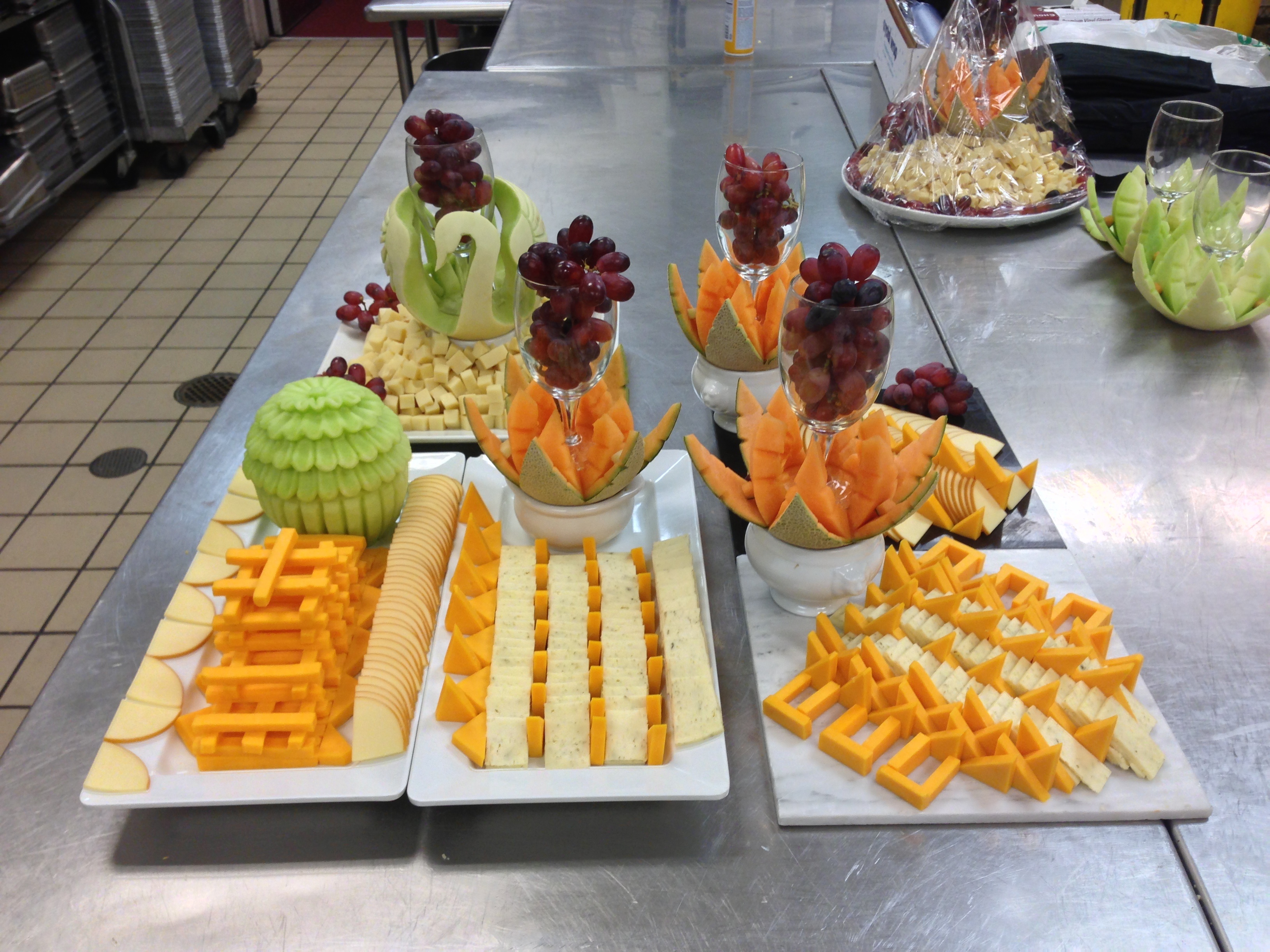 Production Cheese displays