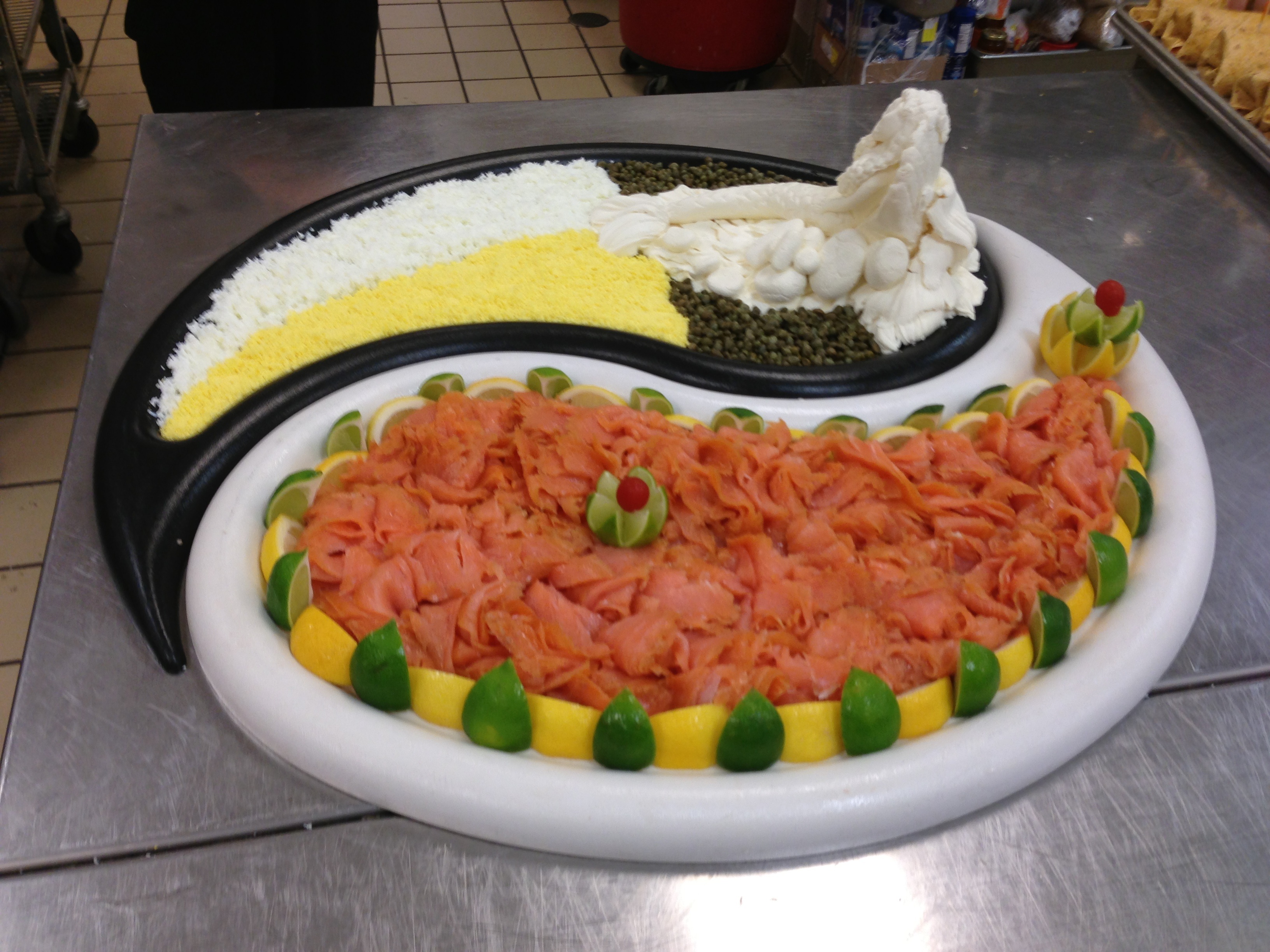 Lox and Cream Cheese Sculpture